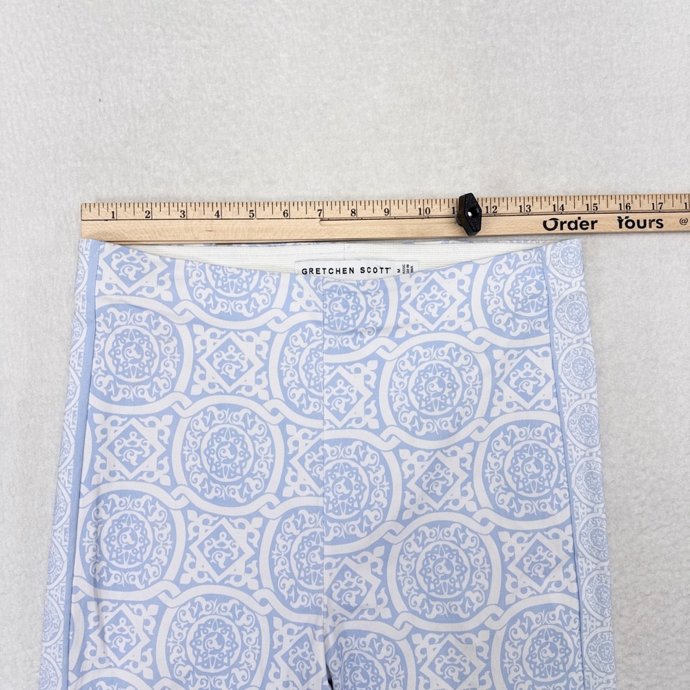 Gretchen Scott Pants Womens Size Medium Blue Floral Paisley - Lot of 2 - Preppy - Picture 8 of 9